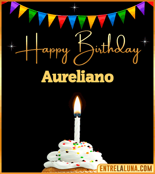 GiF Happy Birthday Aureliano